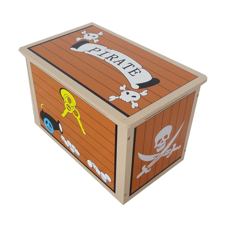 Kids treasure chest toy on sale box